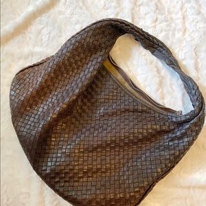 RARE VINTAGE Bottega Veneta Espresso Intrecciato